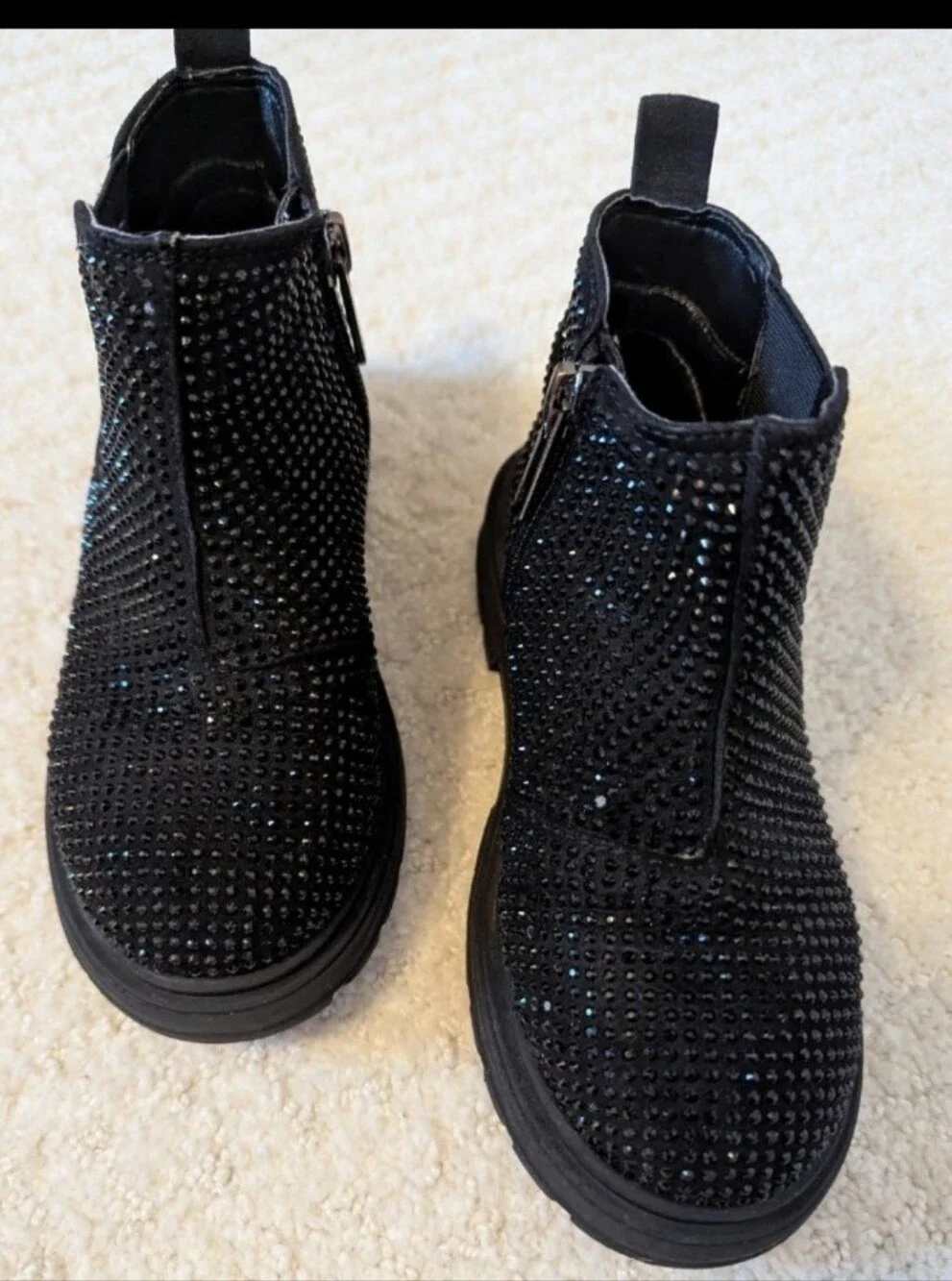 NINA kids Prisila 2 boots Size 11 girls Black